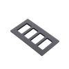 placa de pared 4 espacios