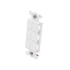caja de pared para contactos varios, 6 mini espacios.