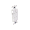 caja de pared para contactos varios, 6 mini espacios.