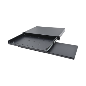 charola abatible para teclado y ratón con rack de 19", 1ur