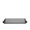 charola para soportar equipos en rack de 19, profundidad de 34 cm, color negro, 1u