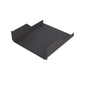 charola para soportar equipos en rack de 19 in, profundidad de 50 cm, color negro, 3u