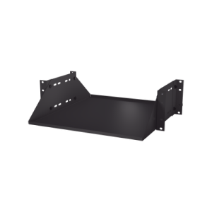 charola para soportar equipos en rack de 19 in, doble fijación, color negro, 3u