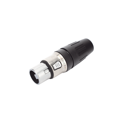 conector hembra xlr de 3 núcleos con carcasa de acero inoxidable y contactos chapados en oro conector hembra xlr de 3 núcleos con carcasa de acero inoxidable y contactos chapados en oro