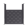 charola para gabinetes y racks de pared de 4 puntos de fijación, profundidad ajustable de 347 a 489 mm