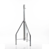tramo de remate / copete, tubo industrial 1 1/4" con tubo central 2 3/8", galvanizado por electrólisis.