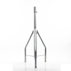 tramo de remate / copete, tubo industrial 1 1/4" con tubo central 2 3/8", galvanizado por electrólisis.