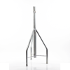 tramo de remate / copete, tubo industrial 1 1/4" con tubo central 2 3/8", galvanizado por electrólisis.