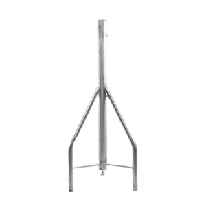 tramo de remate / copete, tubo industrial 1 1/4" con tubo central 2 3/8", galvanizado por electrólisis.