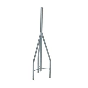 tramo de remate / copete, tubo industrial 1 1/4" con tubo central 1 7/8", galvanizado por electrólisis