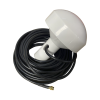 antena marina de gps con conector sma macho en frecuencia 1575.42 mhz de 28 dbi. incluye soporte rotativo