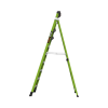 escalera de 3.05 m capacidad máxima de 170 kg, inclinada, de fibra de vidrio con almohadilla de pared giratoria.