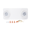 luz de emergencia dual led /520lm/uso rudo/montaje en pared o techo/batería de respaldo incluida
