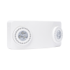 luz de emergencia dual led /520lm/uso rudo/montaje en pared o techo/batería de respaldo incluida