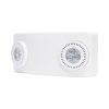 luz de emergencia dual led /520lm/uso rudo/montaje en pared o techo/batería de respaldo incluida