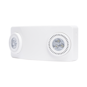 luz de emergencia dual led /520lm/uso rudo/montaje en pared o techo/batería de respaldo incluida