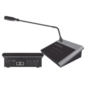 microfono remoto de 4 zonas para sistema de voceo | compatible con amplificadores sf4240uc y sf2240uc