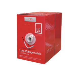 bobina de 305 metros de cable / 2 x 22 awg / tipo cca de color blanco / aplicaciones en alarmas de intrusión/control de acceso/automatización/ interfonos y tv porteros