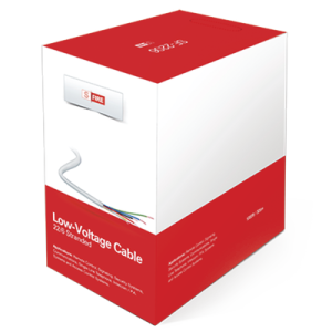 cable de cobre industrial, 6 conductores calibre 22 de color blanco, para aplicaciones de alarmas / control de acceso / automatización / intercoms y tv porteros, bobina de 152.5 metros.