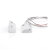 contacto magnético para piso, salida dual nc/na, gap 65mm, cubierta de aluminio con 55cm de cable blindado