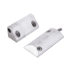 contacto magnético para piso, salida dual nc/na, gap 65mm, cubierta de aluminio con 55cm de cable blindado