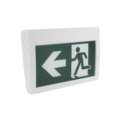 letrero led de señalización de salida "hombre corriendo"/ alto brillo / uso en pared, lateral o techo / batería de respaldo incluida con hasta 120 minutos de duracion letrero led de señalización de salida "hombre corriendo"/ alto brillo / uso en pared, lateral o techo / batería de respaldo incluida con hasta 120 minutos de duracion