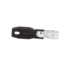 aislador de paso o esquina con abrazadera incluida de 33 38mm para uso en tubería de malla ciclónica.