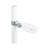 aislador de paso o esquina de color blanco con abrazadera incluida de 1 pulgada para uso en poste cerco eléctrico