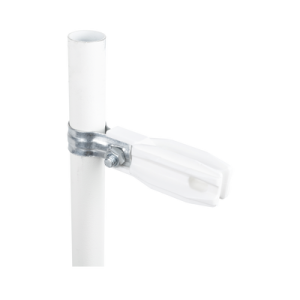 aislador de paso o esquina de color blanco con abrazadera incluida de 1 pulgada para uso en poste cerco eléctrico