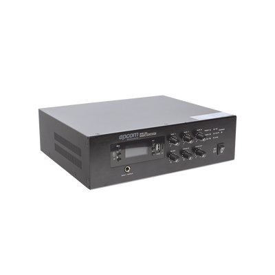 mini amplificador de audio mezclador | 120w rms | sistema 70/100v | mp3 | tuner | bluetooth | musica ambiental y voceo mini amplificador de audio mezclador | 120w rms | sistema 70/100v | mp3 | tuner | bluetooth | musica ambiental y voceo