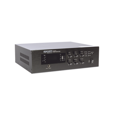 mini amplificador de audio mezclador | 240w rms | sistema 70/100v | mp3 | tuner | bluetooth | musica ambiental y voceo mini amplificador de audio mezclador | 240w rms | sistema 70/100v | mp3 | tuner | bluetooth | musica ambiental y voceo
