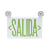 letrero de emergencia led dual de salida con luz de emergencia/montaje universal (pared, lateral o techo)/batería de respaldo incluida