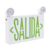 letrero de emergencia led dual de salida con luz de emergencia/montaje universal (pared, lateral o techo)/batería de respaldo incluida