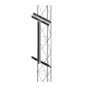 mástil robusto de 1 metro para instalación en torre de tramo stz30g, stz35g y stz45g (galvanizado por inmersión en caliente).