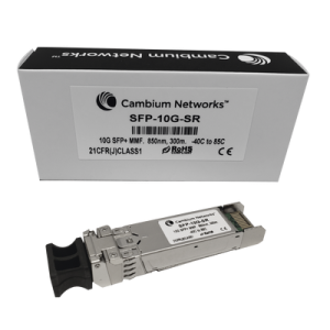 transceptor minigbic sfp+ 10 gbps multimodo, distancia hasta 300m, conector lc