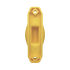 aislador de paso color amarillo reforzado para cercos eléctricos, resistente al clima extremoso