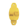 aislador de paso color amarillo reforzado para cercos eléctricos, resistente al clima extremoso
