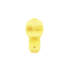 aislador de paso color amarillo reforzado para cercos eléctricos, resistente al clima extremoso