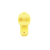 aislador de paso color amarillo reforzado para cercos eléctricos, resistente al clima extremoso