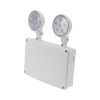 letrero led de salida con luz de emergencia/montaje universal (pared, lateral o techo)/batería de respaldo incluida