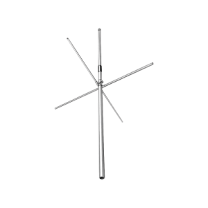 antena omni en banda aérea con plano de tierra, 118 138 mhz, 2.5 dbd, ajustable el ancho de banda desde 1.6 2.1 %, 250 watt, n macho.