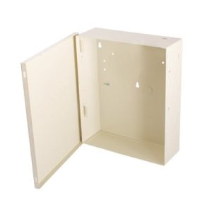 gabinete para alarma mg5050/evo48tm4/sp4000 y batería pl712 (no incluido).