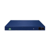 switch administrable stacking capa 3, 48 puertos poe gigabit 802.3at, 6 puertos sfp de 10 g, incluye fuente redundante de 55 v cc