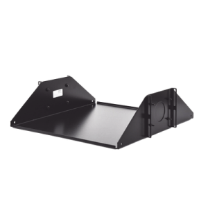 charola doble para soportar equipo en racks de 432 mm de profundidad, de 19in, 3ur, color negro