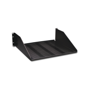 charola para soportar equipo en rack de 19in, ventilada, 3ur, color negro