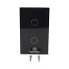 (zigbee) apagador switch inalámbrico zigbee, control de 2 regresos de carga, 110v