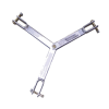brida para sujeción de retenida compatible con tramos stz90g, galvanizado por inmersión en caliente.