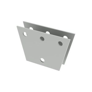 par de placas igualadoras de con perforaciones para 3 retenidas. galvanizado electrolítico.