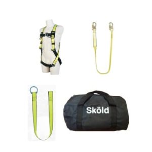 kit arnés de seguridad con amortiguador y maletin.