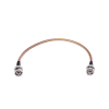 jumper de 30.5 cm con cable rg142 bnc macho a bnc macho.